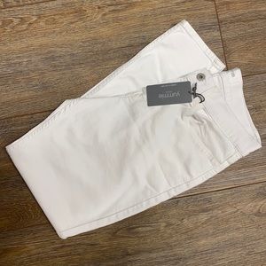 Yummie White Ankle Jeans